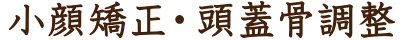 他プランとの組み合わせ率NO.1 小顔矯正・頭蓋骨調整