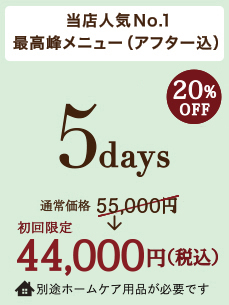 人気No.1一度は受けていただきたい最高峰メニュー グリーンピール5days グリーンピール5DAYS グリーンピール5デイズ