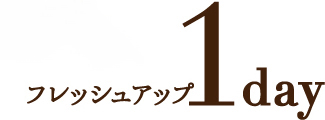 肌のベストコンディションを目指すコース フレッシュアップ 1day
